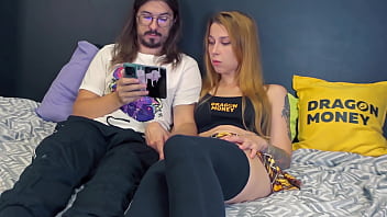 Watching porn with stepsister turned into mutual jerking off and hot sex Watching porn with stepsister turned into mutual jerking off and hot sex