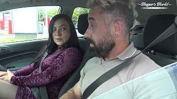 Behind the scenes of hairy christina santes banging in the car Behind the scenes of hairy christina santes banging in the car