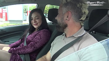 Behind the scenes of hairy christina santes banging in the car Behind the scenes of hairy christina santes banging in the car