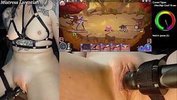 Edging my clit while playing some #tamervale on stream more gaming streams cumming soon