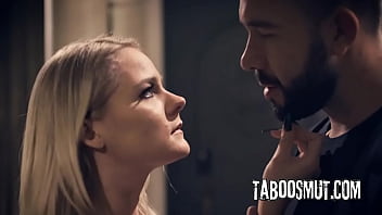 Homeless blonde teen seduce and fuck with married man