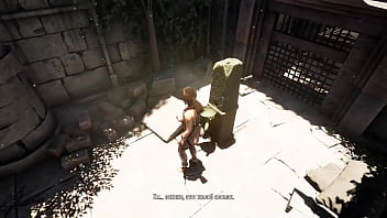 A huge rock hard cock suddenly filled lara croft's pussy to the brim hentai game 3d animation