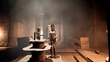 A huge rock hard cock suddenly filled lara croft's pussy to the brim hentai game 3d animation