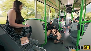 Mature4k jumping on a dick in the bus hot sex with vitoria vonteese