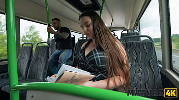 Mature4k jumping on a dick in the bus hot sex with vitoria vonteese