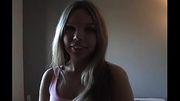 Angel masturbates for the camera as an amateur