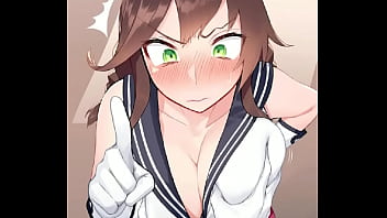 Teitoku grabs noshiro's big boobs kancolle fleet collection