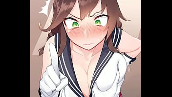 Teitoku grabs noshiro's big boobs kancolle fleet collection