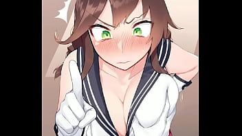 Teitoku grabs noshiro's big boobs kancolle fleet collection