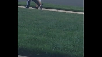 Ebony black booty voyeur