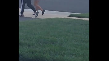 Ebony black booty voyeur