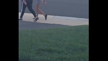 Ebony black booty voyeur