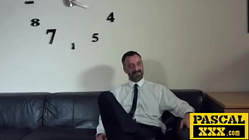 Innocent sub tries it all gets drilled hard in ass and pussy