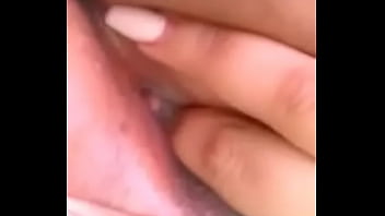 Girl playing with her self