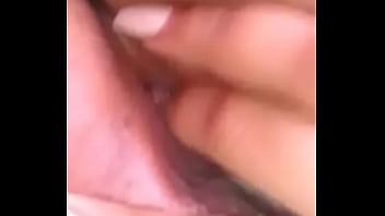 Girl playing with her self