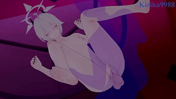 Hatami erika and nakatsukasa kirino intense sex blue archive hentai