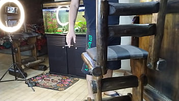 Stepbrothers jerking off while hot stepsis fucks dildo