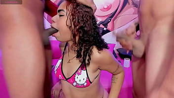 Merciless throat fucking face fuck