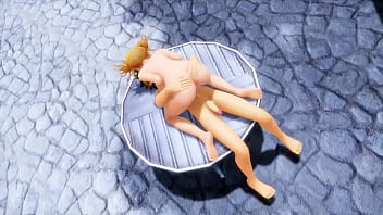 Toga cogiendo en la piscina