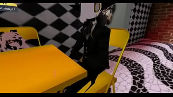 Meninos se divertem num bar