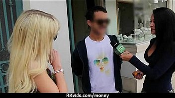 Amateur girl accepts cash for sex from stranger 6