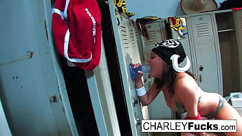 Busty Brunette Has Some Foot Fetish Fun thumbnail