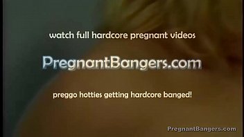 Mature pregnant turns cowgirl trick