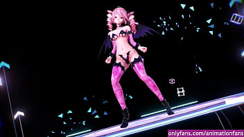 Mujer animacion baile sensual