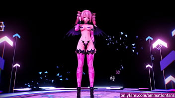 Mujer animacion baile sensual