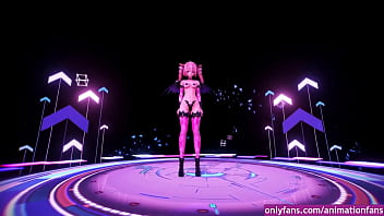 Mujer animacion baile sensual