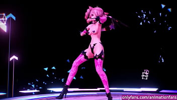 Mujer animacion baile sensual