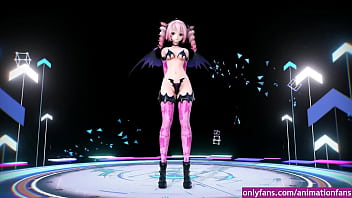 Mujer animacion baile sensual