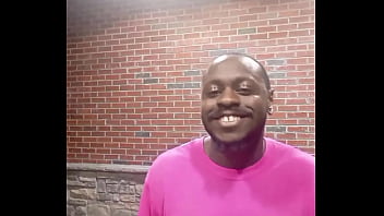 A private strip tease for free while faced backwards in 70 degree weather