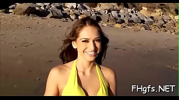 Gorgeous barely legal brunette sara performed packing monster jerking in style