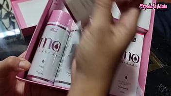 Influencer testing erotic products pepper blend official wet line body oil and others asmr