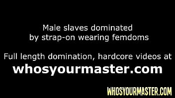 Dildo fucked submissive guy