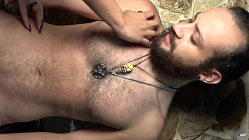 Scratching All His Chest N' Belly Like A Wildcat With My Sexy Long N' Natural Nails Until Leave Red thumbnail