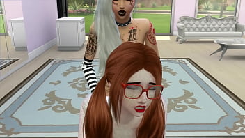 Two girlfriends have sex