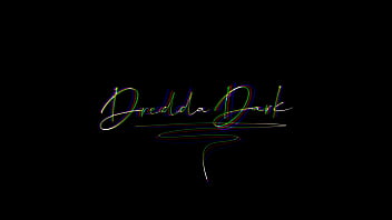 Busty hellgirl didn't wait for her hellboy and started fucking her hellish wet pussy with a big dildo