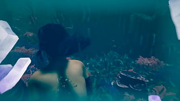 The petite girl didn't expect that the giant cock would destroy her pussy and ass hentai game 3d