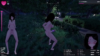 コートを脱ぎ捨てて、いよいよすっぽんぽんで公園を徘徊！