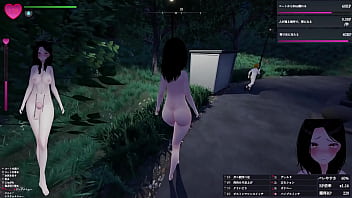 コートを脱ぎ捨てて、いよいよすっぽんぽんで公園を徘徊！