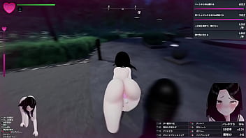 コートを脱ぎ捨てて、いよいよすっぽんぽんで公園を徘徊！