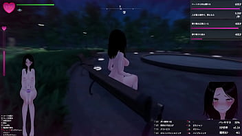 コートを脱ぎ捨てて、いよいよすっぽんぽんで公園を徘徊！