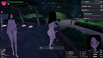 コートを脱ぎ捨てて、いよいよすっぽんぽんで公園を徘徊！