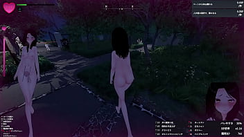 コートを脱ぎ捨てて、いよいよすっぽんぽんで公園を徘徊！