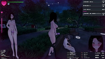 コートを脱ぎ捨てて、いよいよすっぽんぽんで公園を徘徊！