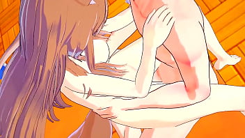 Horny fox girl gets her pussy shot with so much cum anime hentai