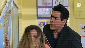 Amador con la profe barbara