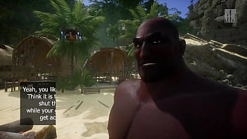 Bbc girlfriend ends up like the locals at island beach